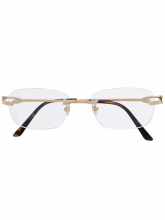 Cartier Occhiali rettangolari - Oro