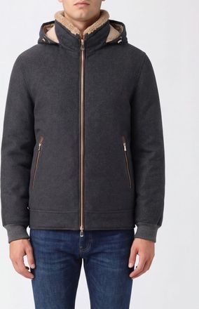 Brunello Cucinelli Bomber in lana con cappuccio e collo alto
