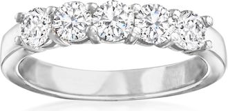 Ross-Simons Diamond 5-Stone Ring in 14kt White Gold