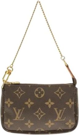 Louis Vuitton Pre-owned Mini Bags, female, Brown, Size: ONE SIZE Pre-owned Monogram Pochette