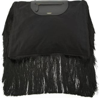 Burberry Pre-owned Burberry Canvas Olympia Fringe Clutch Ladies L0A10N5M0ZAN12N1
