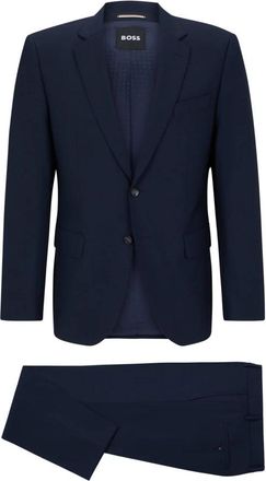 HUGO BOSS Complete Heren Set - Heren - Business pakken - Blauw - XL - Kostuums