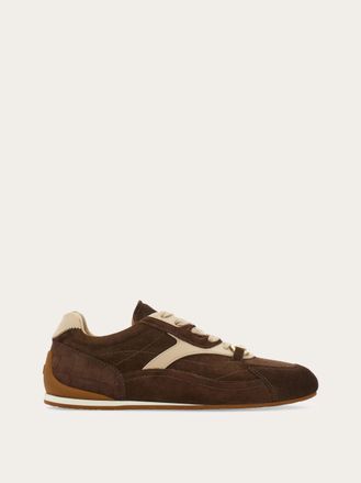 Ferragamo Donna Sneaker ornamento Gancini Marrone Taglia 35.5