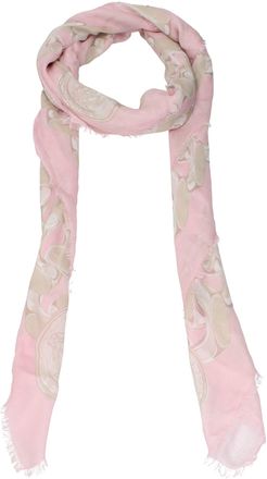 Versace Pink Modal Womens Foulard
