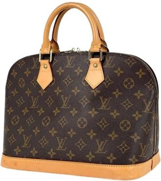 Louis Vuitton Pre-owned Handbags, female, Brown, Size: ONE SIZE Pre-owned Vintage Monogram Canvas Handbag