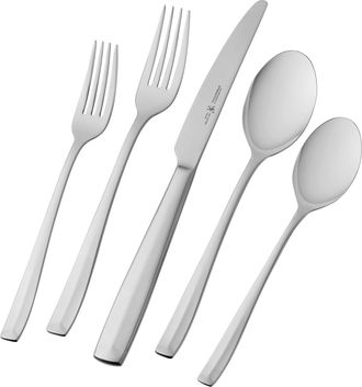 J.A. Henckels International Lani Flatware Set, 65-Piece, Silver