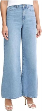 Karl Lagerfeld Wide Leg Jeans - Dames - Loose Fit Jeans - Blauw - W29 - Katoen - Jeans