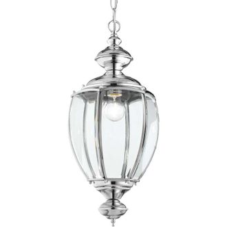Ideal Lux Norma - Lámpara colgante de techo con 1 luz, vidrio cromado, E27 - Ideal Lux