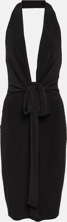 Norma Kamali Tie-detail halterneck minidress