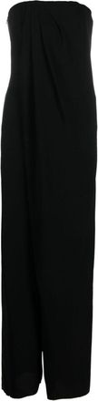 Max Mara bustier-style jumpsuit - women - Triacetate/Acetate/Polyester/Cupro - 38 - Black