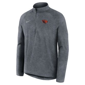 Nike Oregon State Nike Mens Dri-FIT College 1/2-Zip Top in Grey | M53832E169ORST-SMG