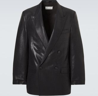 Maison Margiela Double-breasted virgin wool blazer