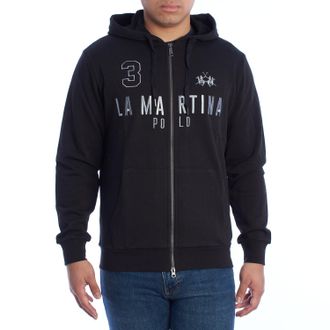 La Martina La Martina YMF305-FP568 Mens Regular Fit Hoodie - Black - Size Small