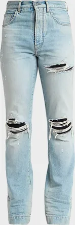 Amiri Men & apos;s MX1 Distressed Slim-Fit Flare Jeans