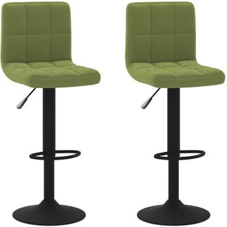 vidaXL Vidaxl - Taburetes De Cocina 2 Uds Terciopelo Verde Claro