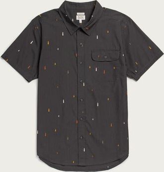 Bridge & Burn Marten Shirt in Midnight Rain at Nordstrom, Size Xx-Large