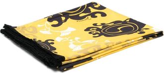 Dsquared2 graphic-print cotton beach towel - unisex - Cotton - OS - Yellow