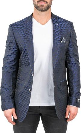 Maceoo Socrate Skull Blue Blazer at Nordstrom, Size 4