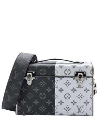 Louis Vuitton Black Monogram Eclipse Split Canvas Trunk S Mini (Authentic Pre- Loved)