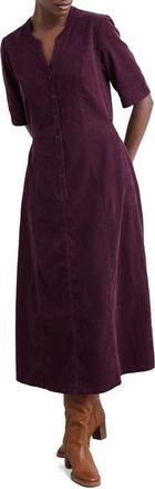 Seasalt Cornwall Wightwick Organic Cotton Denim Midi Dress in Dark Hellebore at Nordstrom, Size 10 Us