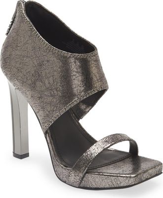 DKNY Dava Sandal in Dark Gunmetal at Nordstrom, Size 5.5