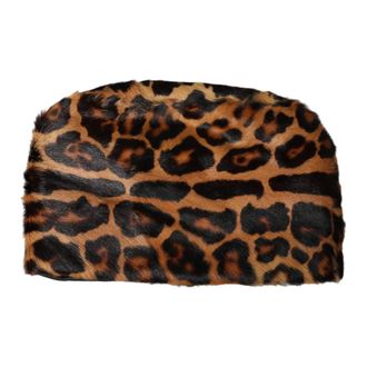Dolce & Gabbana Bucket Hat - Dames - Hoeden - Bruin - ONE Size - Leer - Accessoires