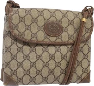 Gucci Pre-owned Cross Body Bags, female, Beige, Size: ONE SIZE Pre-owned Plastic gucci-bags