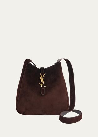 Saint Laurent Le 5 &Agrave; 7 Logo Suede Crossbody Bag