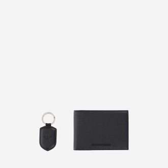 Emporio Armani portemonnee en sleutelhanger set met logo