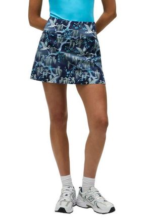 Greyson Shadow Flight Performance Miniskirt in Maltese Blue at Nordstrom, Size X-Small