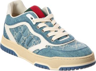 Gucci Re-Web Gg Denim & Leather Sneaker