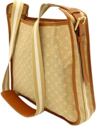 Louis Vuitton Pre-owned Vintage Shoulder Bag - Dames - Vintage Schoudertas - Beige - ONE Size - Leer - Vintage
