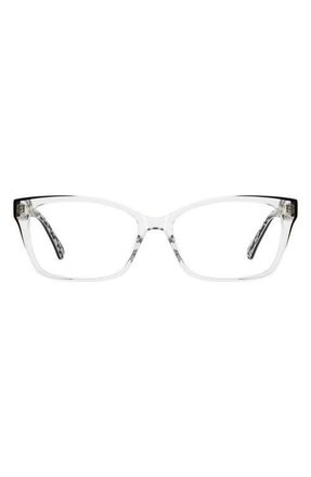 Kate Spade New York demi 53mm rectangular reading glasses in Crystal Grey at Nordstrom