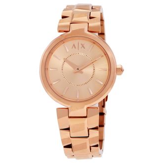A|X Armani Exchange Audora Quartz Rose Gold Dial Ladies Watch AX4408