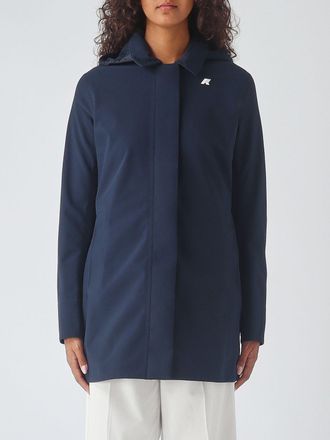 K-Way Single-Breasted Waterproof Nylon Trench Coat