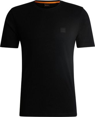 BOSS logo-embroidered T-shirt - men - Cotton - S - Black