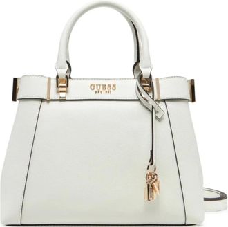 Guess Tassen, Dames, Wit, ONE Size, Witte Schoudertas voor Moderne Vrouw