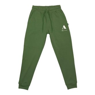 Aquascutum Heren Logo Tapered Leg Slim Joggers (Militair Groen)