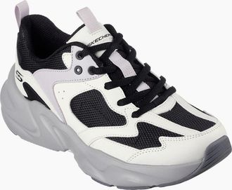 Skechers Womens Bobsbamina2 Casual Low Top Trainers - Black/Multi - Size: 3.5