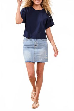 Tribal Mercer Short Sleeve Tee In Bluemare