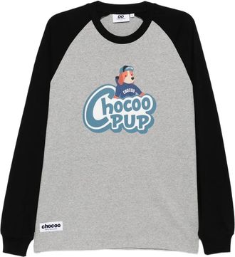 Chocoolate T-shirt a maniche lunghe - Grigio