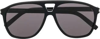 Saint Laurent Eyewear pilot frame sunglasses - women - Acetate - One Size - Black