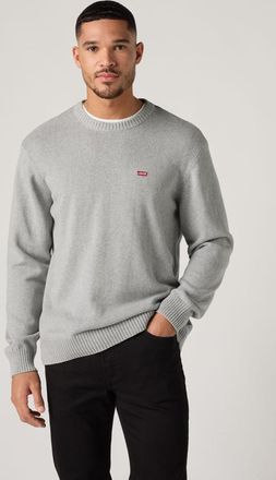 Levi's Classic Housemark Crewneck Sweatshirt - Hombre - S - Gris / Grey Heather
