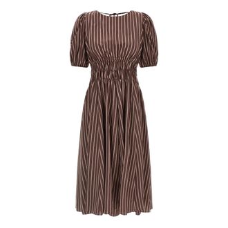 Pinko Midi Dresses, female, Brown, Size: 2XS Ethel Midi Dress