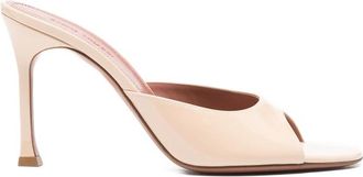 Amina Muaddi Alexa Patent-leather Sandals