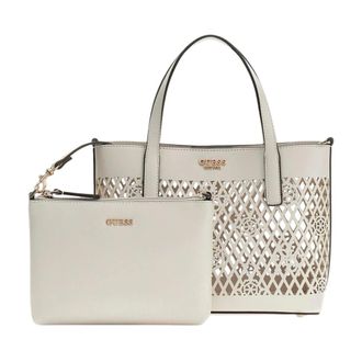 Guess Tote Bags, female, White, Size: ONE SIZE Letty 2 in 1 Mini Tote