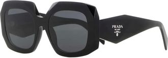 Prada Occhiali da sole geometrici - Nero