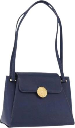 Valentino Pre-owned Vintage Schoudertas - Dames - Vintage Schoudertas - Blauw - ONE Size - Leer - Vintage