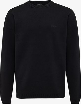 Genti Relaxed ronde hals zwart