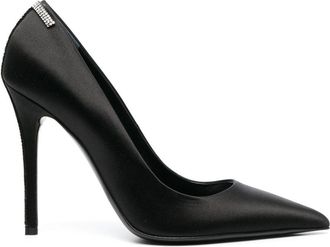 Tom Ford 105 Crystal Satin Pumps - Womens - Viscose/Silk/Calf Leather